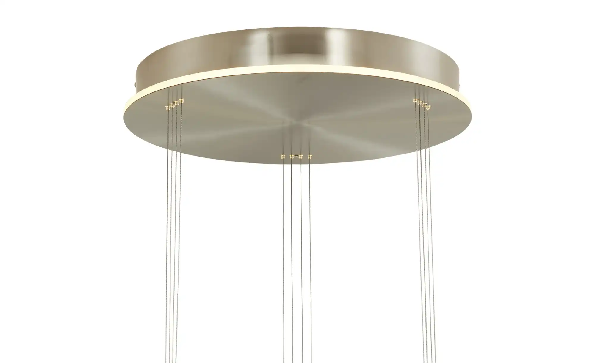 HELL-höllisch gutes Licht LED-Pendelleuchte, 3-flammig, Rondell, Nickel-matt
