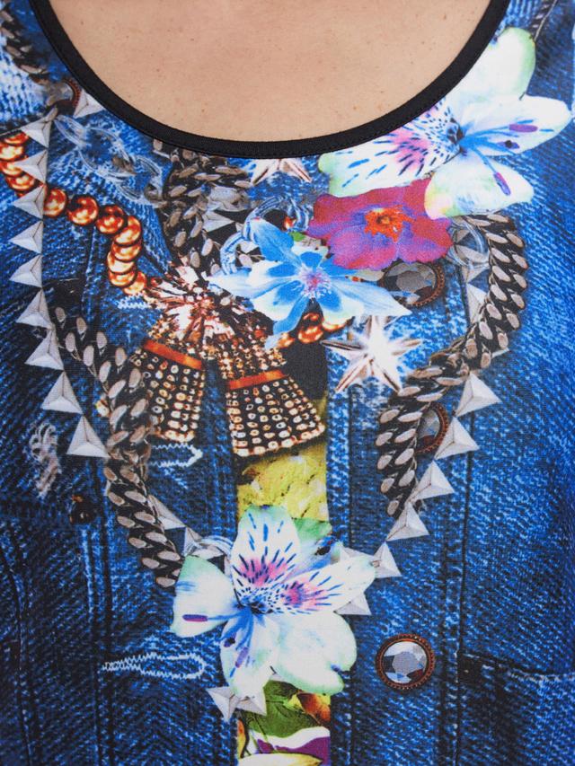Shirt mit Jeanswestendruck