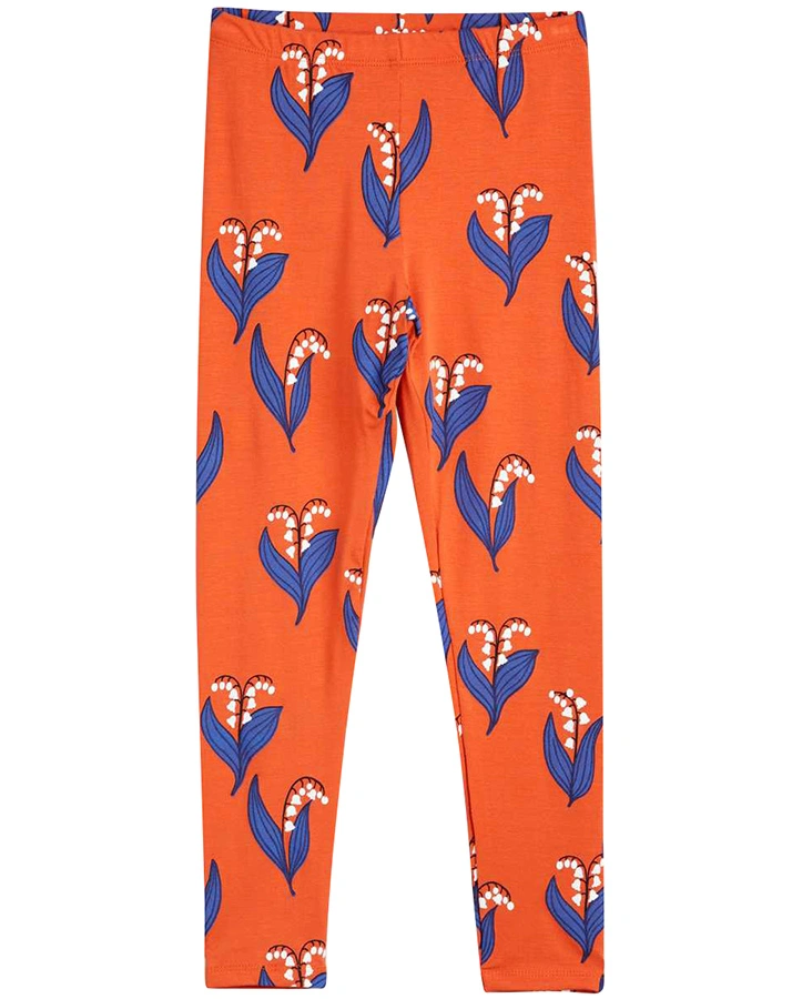 Leggings LILY OF THE VALLEY in koralle