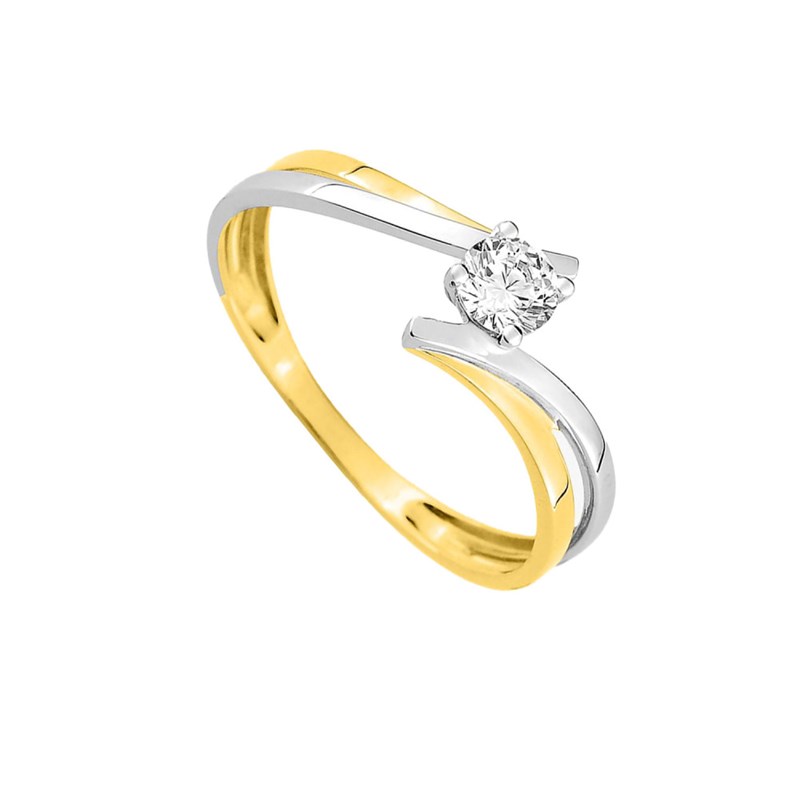 Bague Femme - Oxyde de zirconium - Or 9 Carats