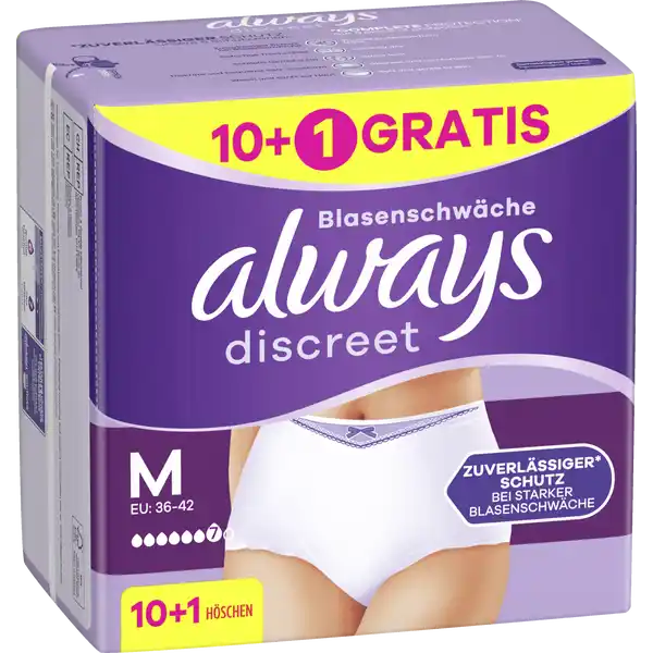 Discreet Inkontinenz Pants Plus M 10+1