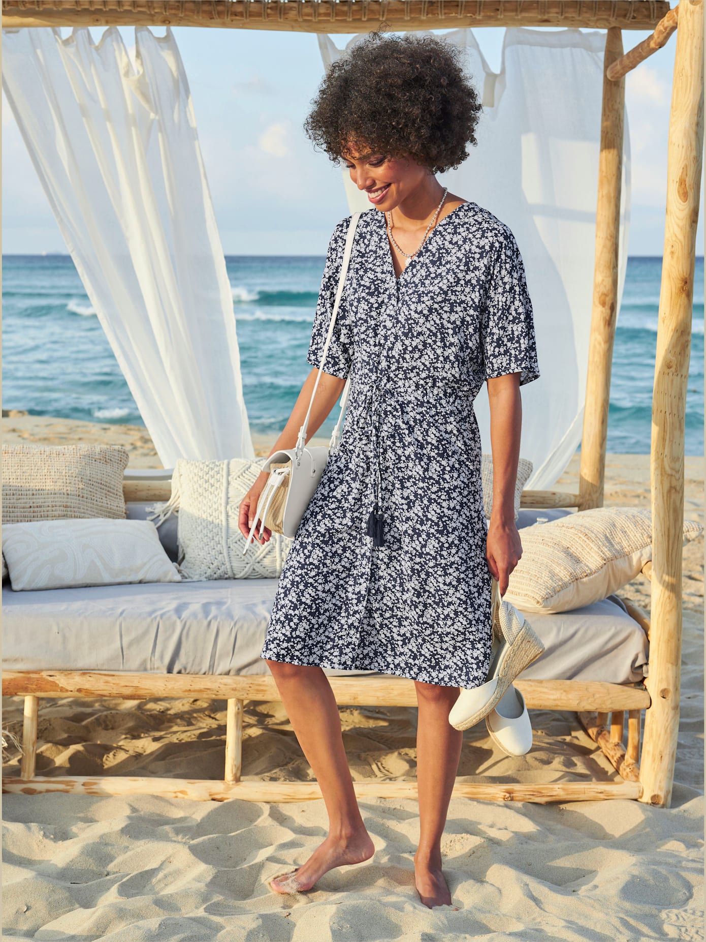 Robe imprimée qualité tissée