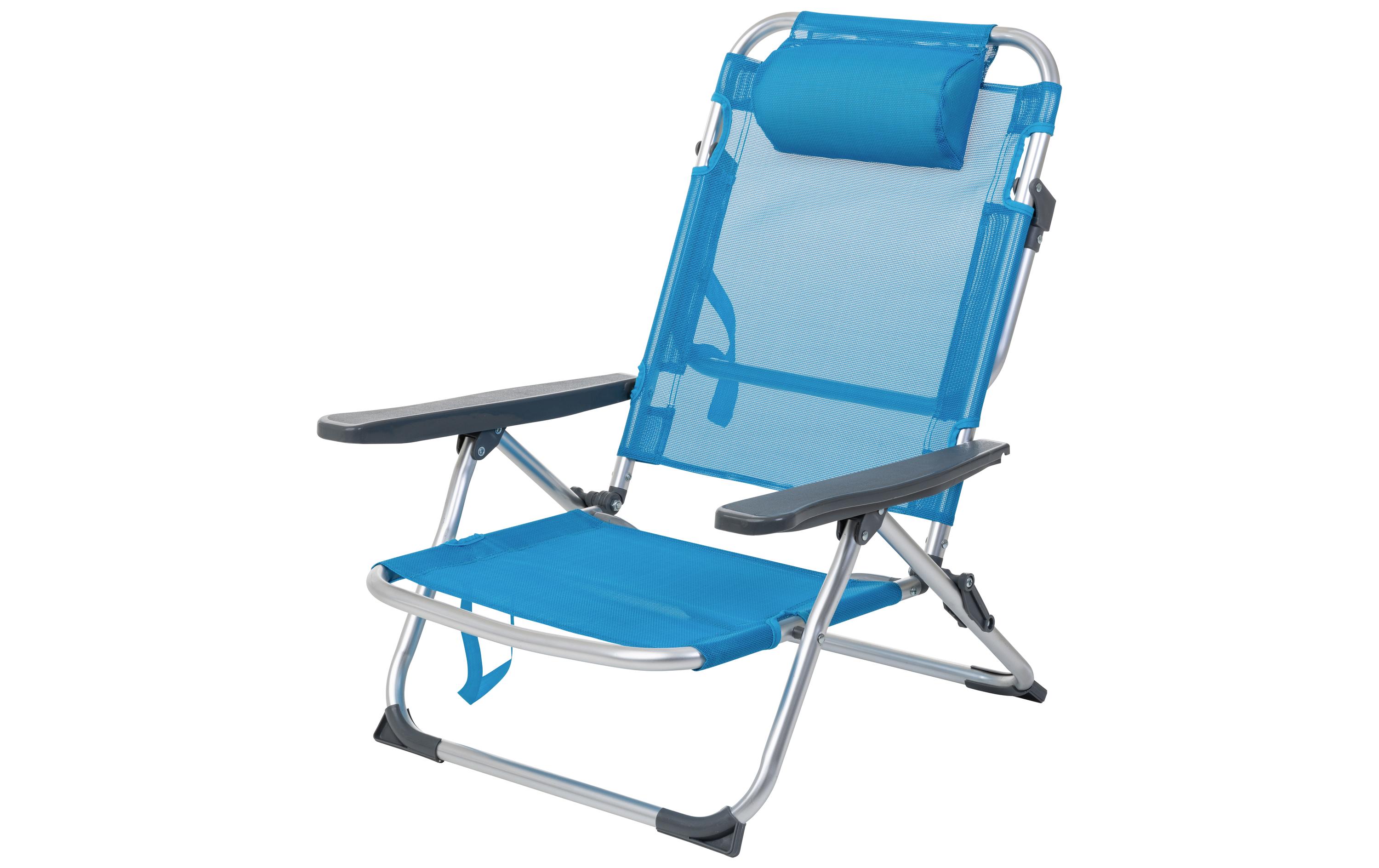 Strandstuhl Arieenzo, Blau, 2 StückGemütliche Campingstühle