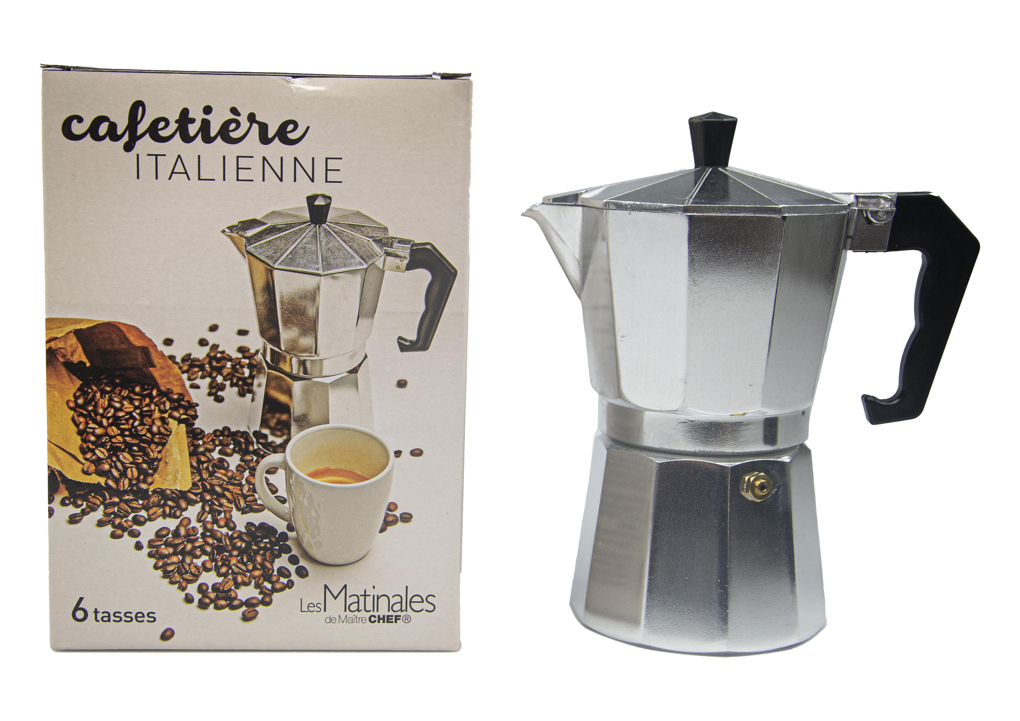 CAFETIERE ITALIENNE 6 TASSES ALUMINIUM