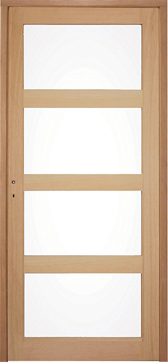 Bloc-porte Connemara vitré H.204 x l.83 cm, poussant droit