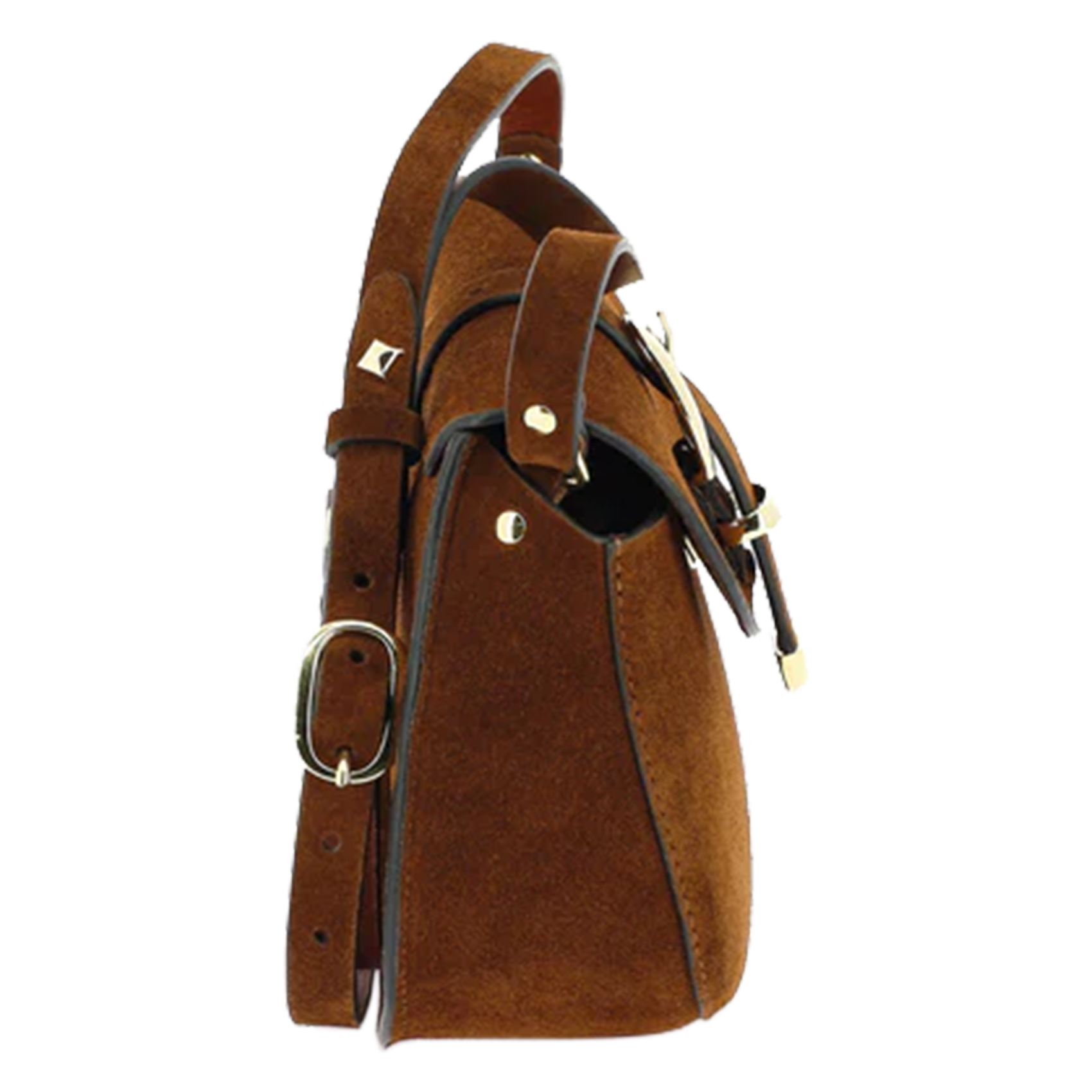 LE COURCY FRIEDA - Petit sac bandoulière en cuir| Marron