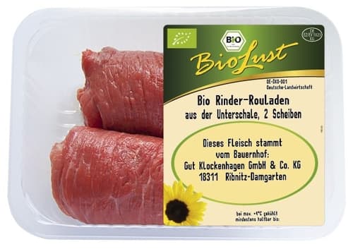 BioLust BIO Rinder-Rouladen aus der Unterschale