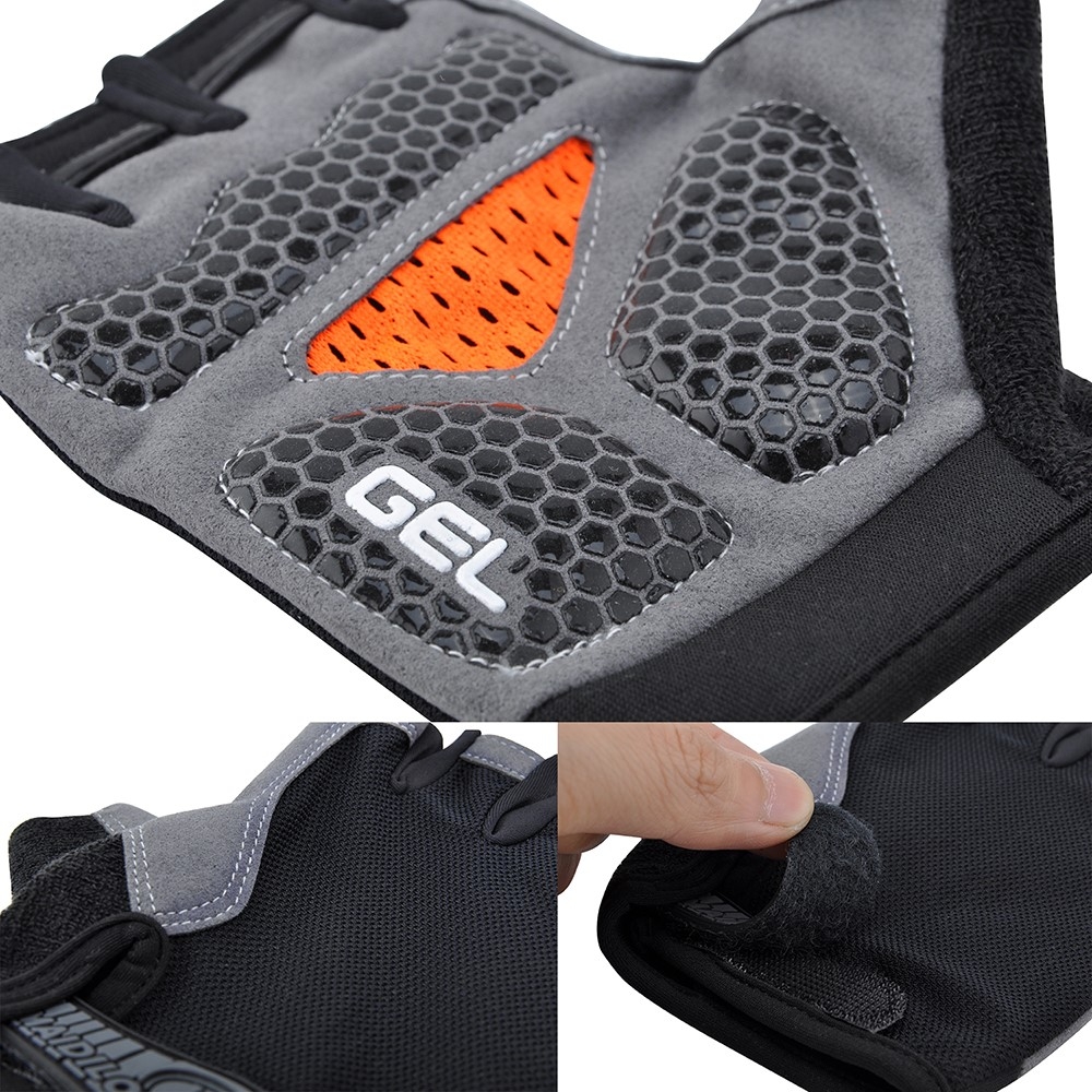 (1 Paar) Gr. M Unisex Fitness Trainingshandschuhe Atmungsaktiv Rutschfest für Krafttraining / Boxen / Crossfit - Schwarz