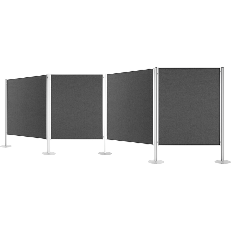 Magnetoplan Präsentationswand, 4-teilig, 518.5 x 180 cm