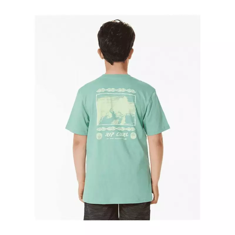 Teeshirt junior RIPCURL Pure Surf Art Tee -Boy Dusty Green