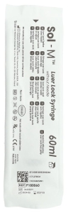 SOL-M Spritze 60ml Luer Lock steril 3-teilig, 30 Stück