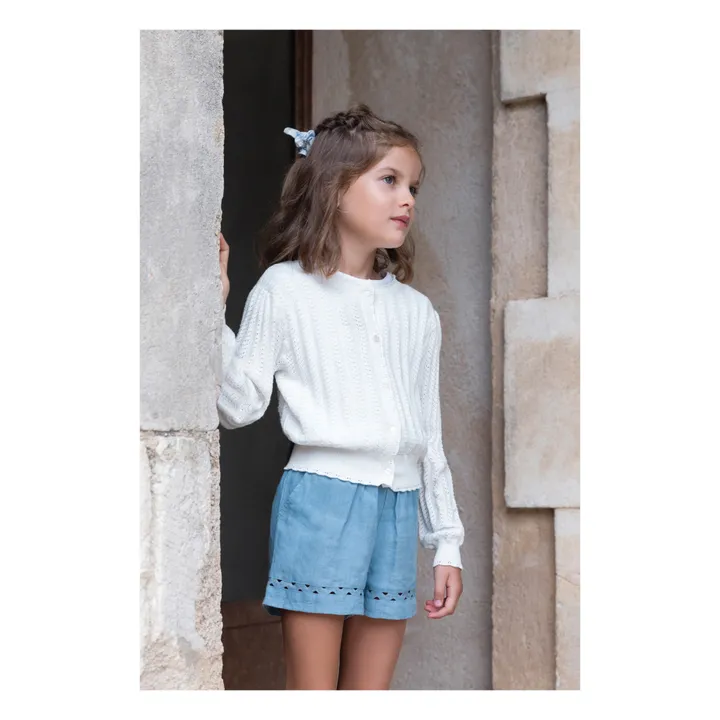 Tartine et Chocolat Cardigan en Maille | Blanc