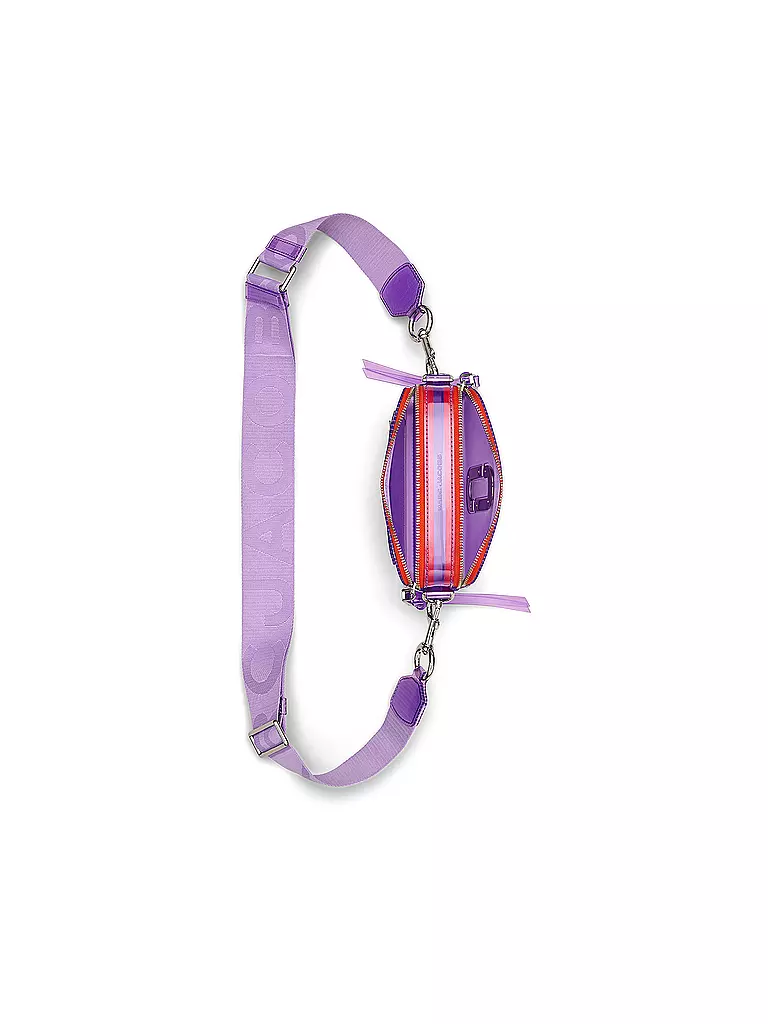 MARC JACOBS Ledertasche - Mini Bag THE SNAPSHOT  lila