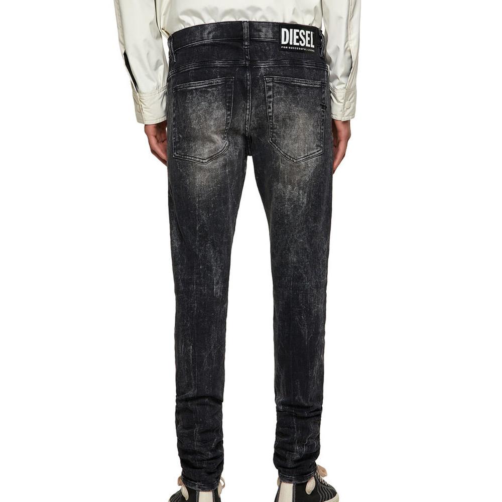 Diesel Jean Skinny Gris/Noir Homme DieselDamny