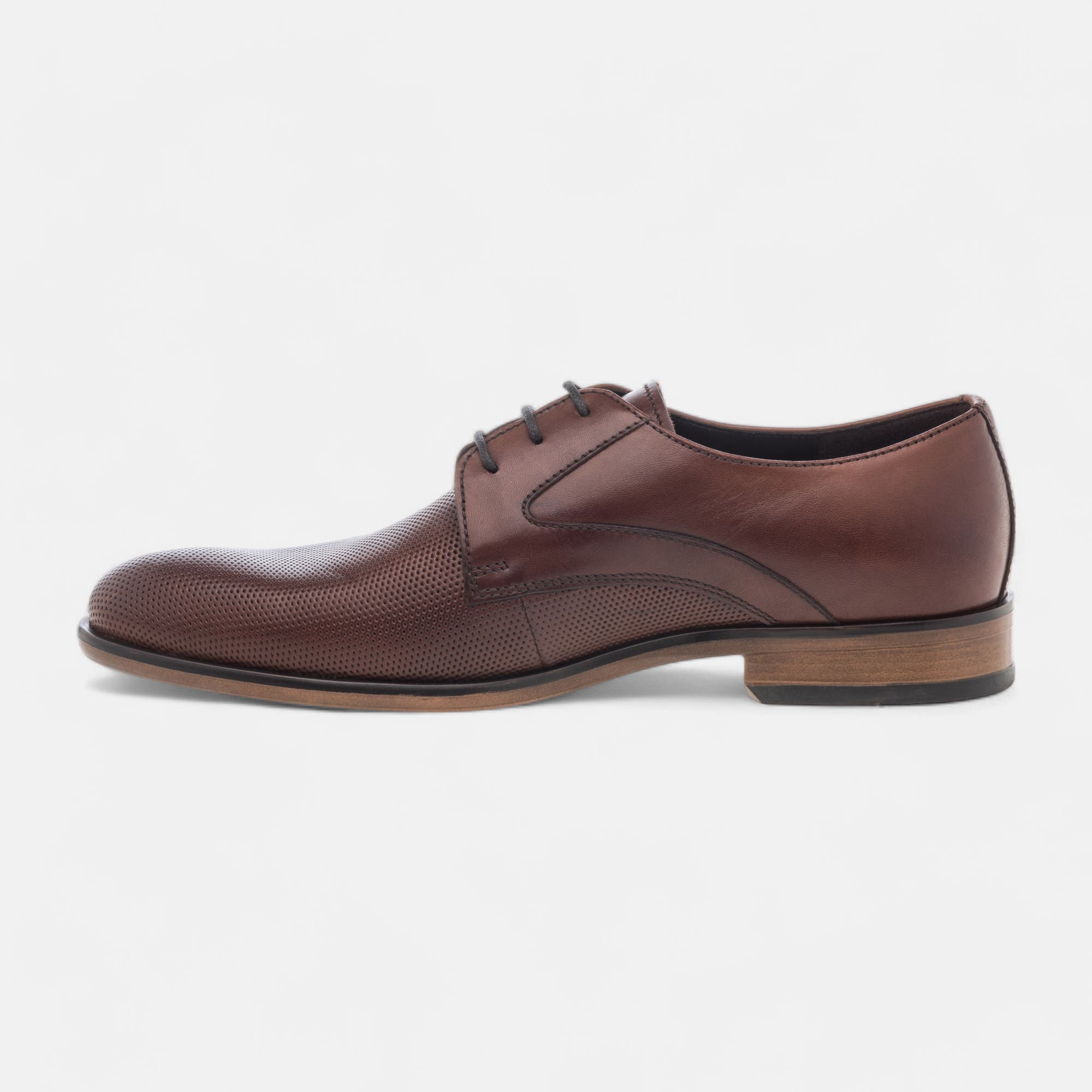 Derbies Homme en cuir marron