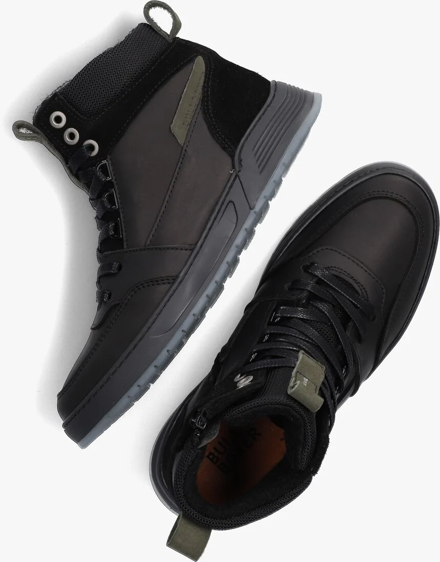 BULLBOXER zwarte bullboxer hoge sneaker aof509