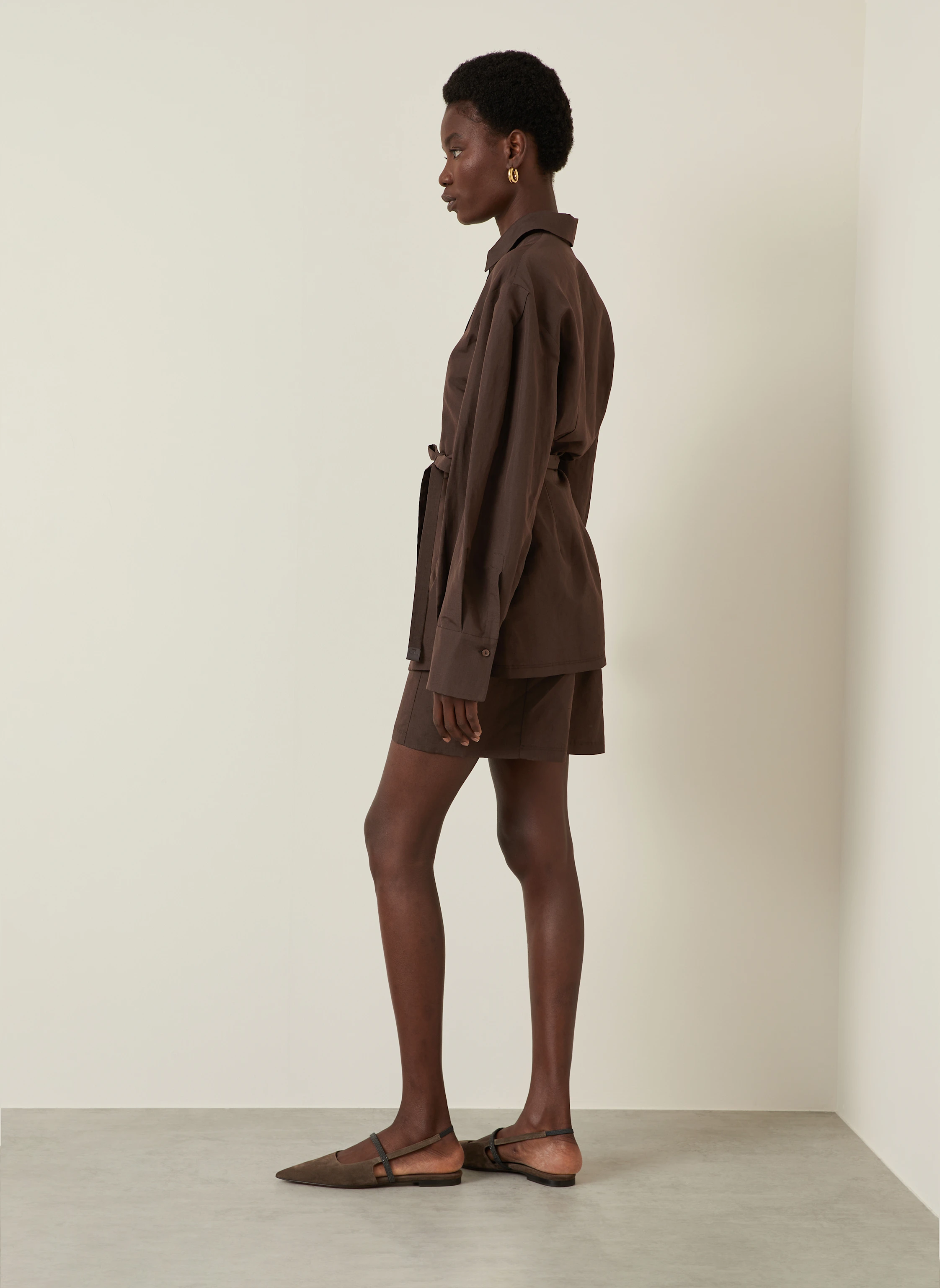 Max Mara Hemdbluse AFFARI mit Leinen und Seide