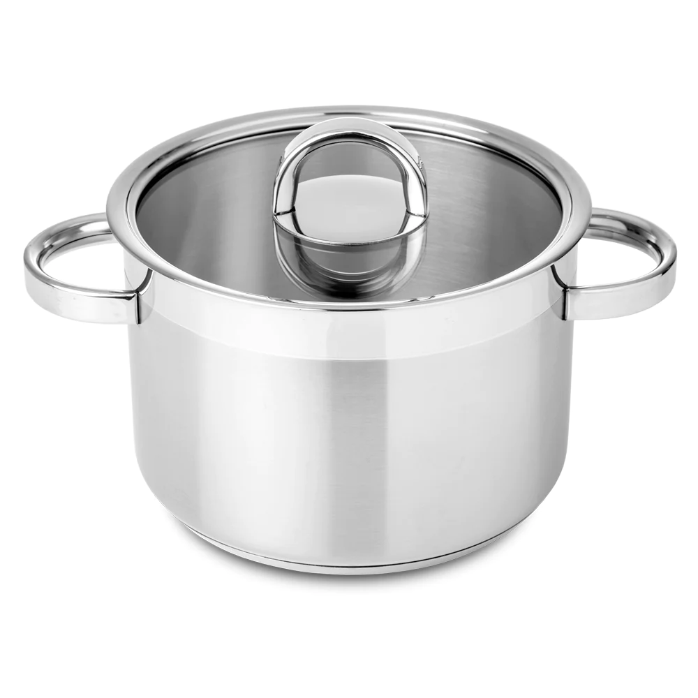 Marmite 28 cm inox Atlantico Glass 10.3 L Silampos
