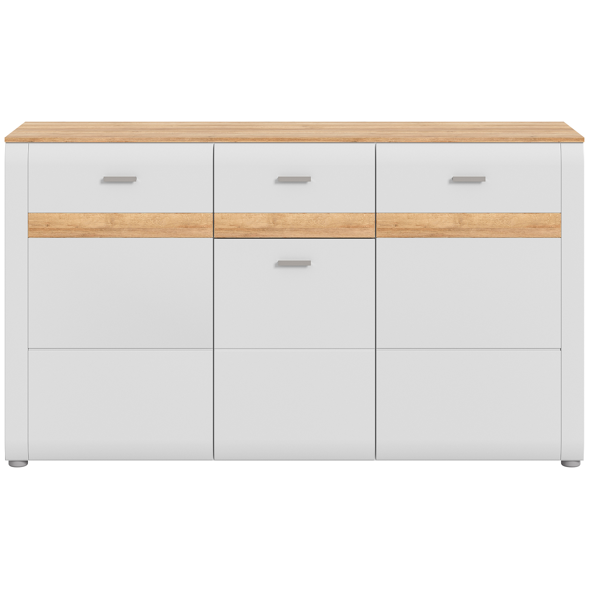 Sideboard ASHTON - ashgrey matt-Rivera Eiche - 150 cm