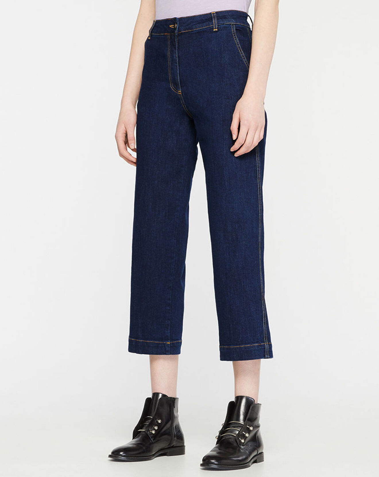 Yerse Jean Large Loanne bleu brut
