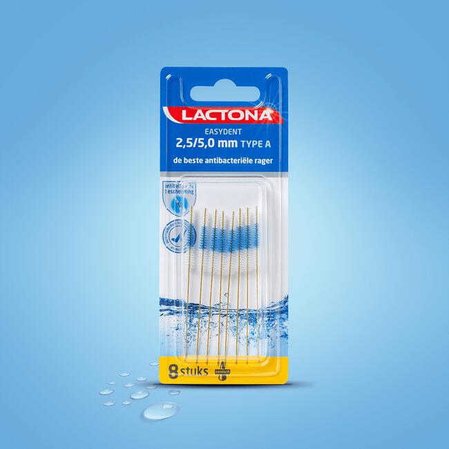 Lactona Easydent 2.5/5.0 mm Type A 8 stuks