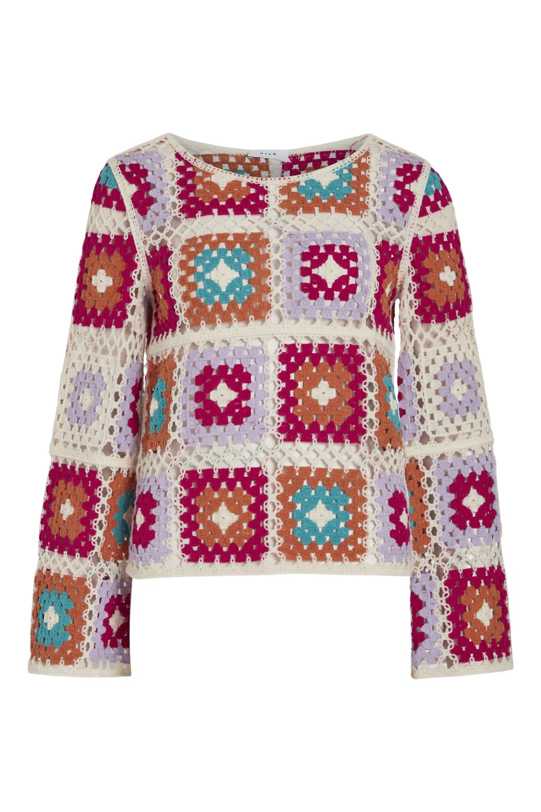 Vila Vileah L/S Crochet Top / W