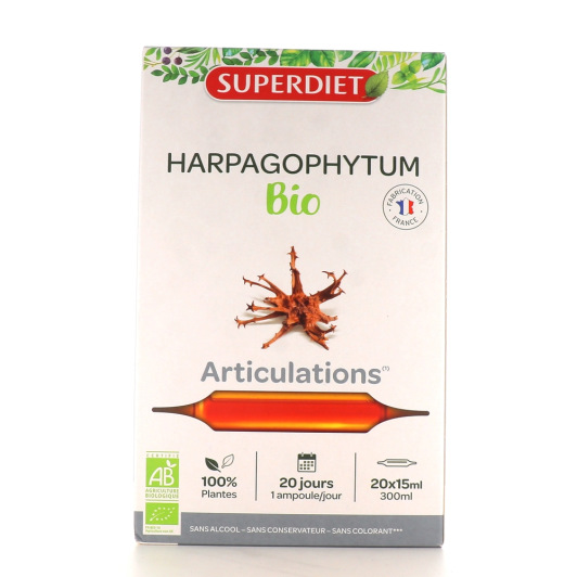 Super Diet Harpagophytum Bio 20 Ampoules - Articulations