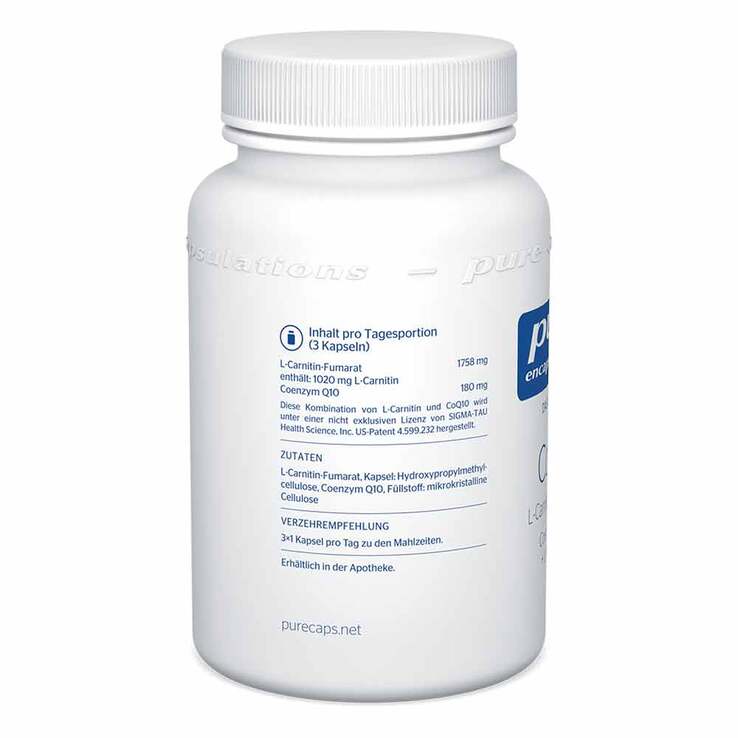 Pure Encapsulations CoQ10 L Carnitin Fumarat Kapseln, 60 St