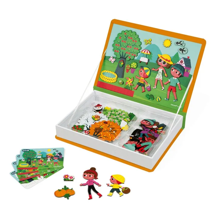 Janod Livre magnétique 4 saisons Magnéti'book - 115 magnets