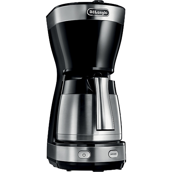 Cafetière filtre isotherme Delonghi ICM16710 petit déjeuner 1,25 L, inox