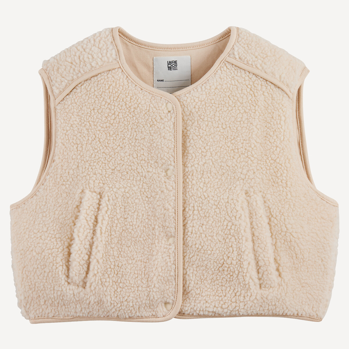 COLEÇÕES LA REDOUTE<br>Cardigã sherpa sem mangas