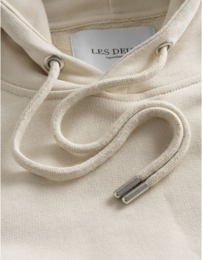 Les Deux Nørregaard Hoodie Ivory/orange