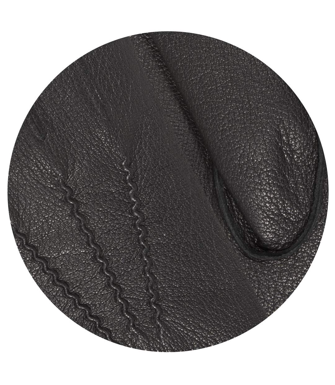 Isotoner Gants homme cuir de chèvre pleine fleur - doublés micro-fourrure