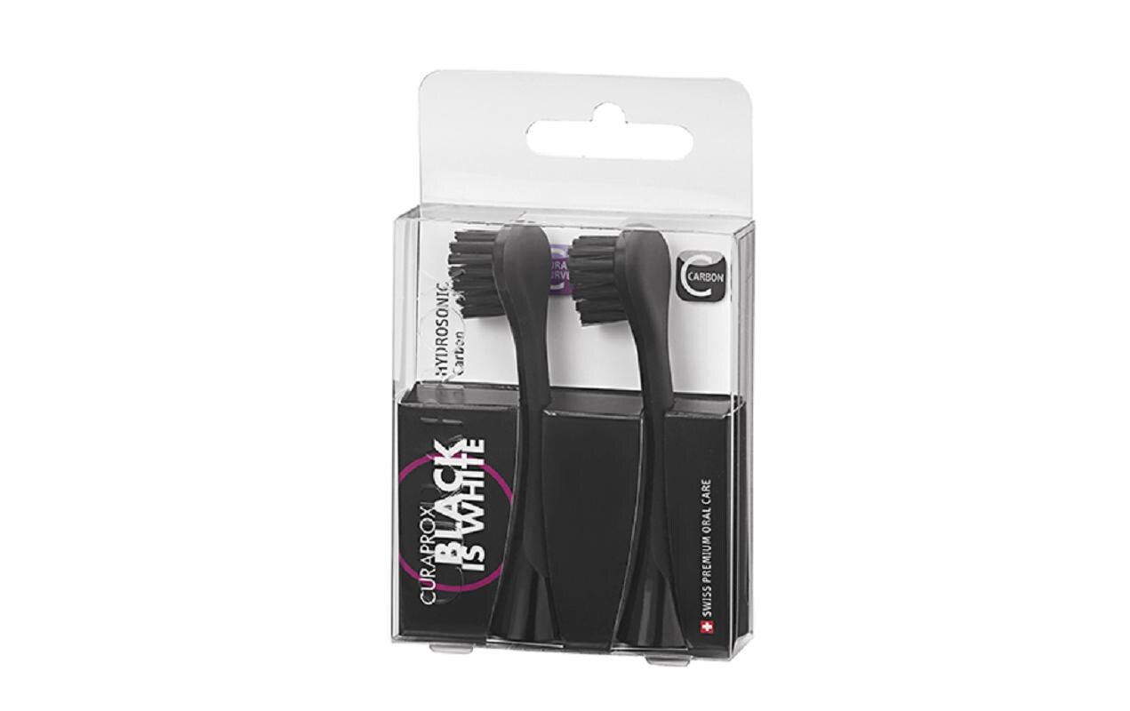 Zahnbürstenkopf Biw Carbon Duo, 2 StückErsatzbürsten für Curaprox Schallzahnbürsten