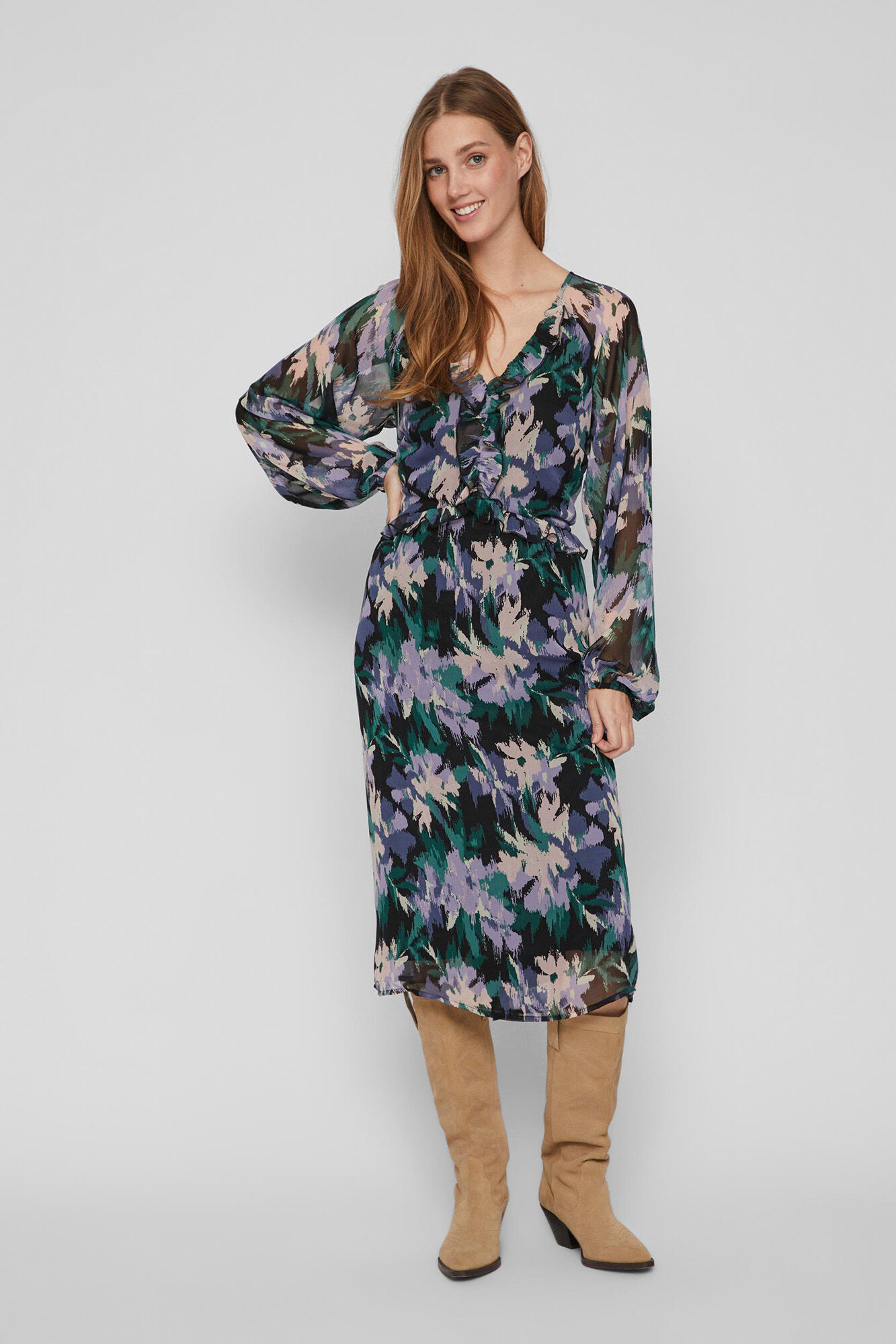 Vestido solto - Preto