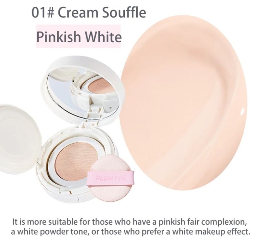 FLORTTE - Zachte matte kussen foundation - 2 kleuren