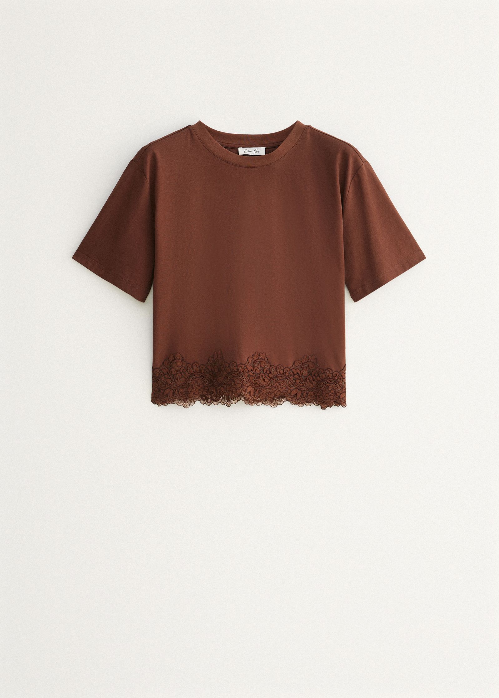 T-shirt met kant