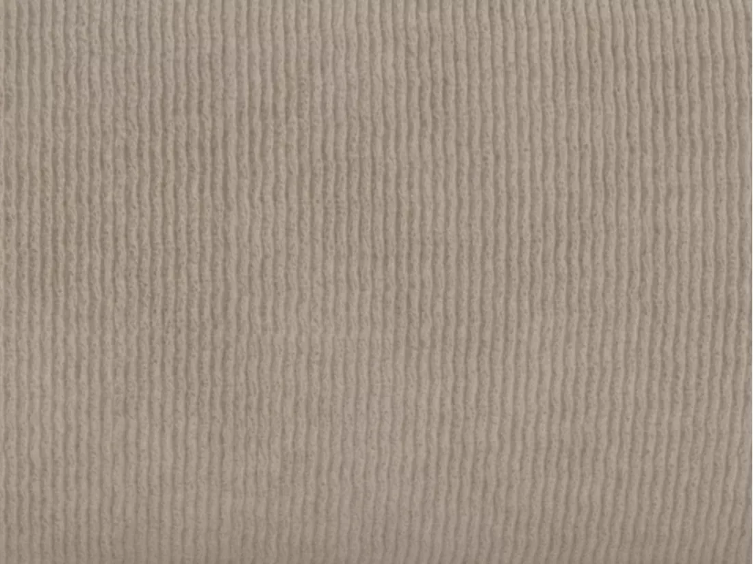 Grand canapé 5 places accoudoir droit en tissu texturé beige POGNI de Maison Céphy