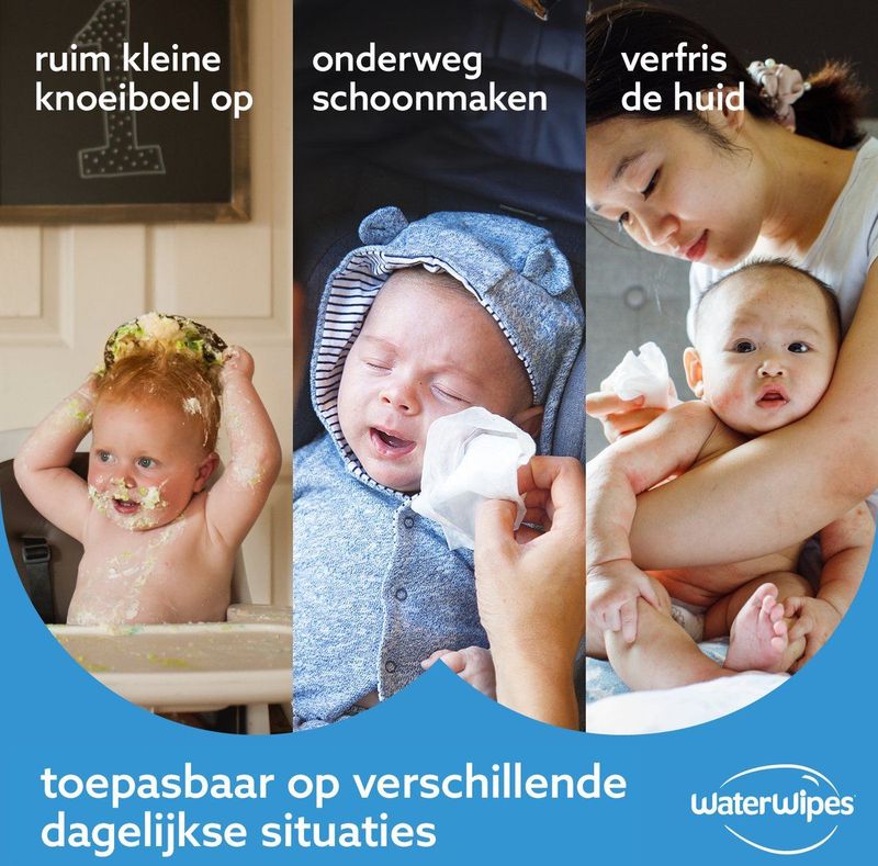 WaterWipes Billendoekjes - Voordeelverpakking - 540 Doekjes - 100% Plasticvrij