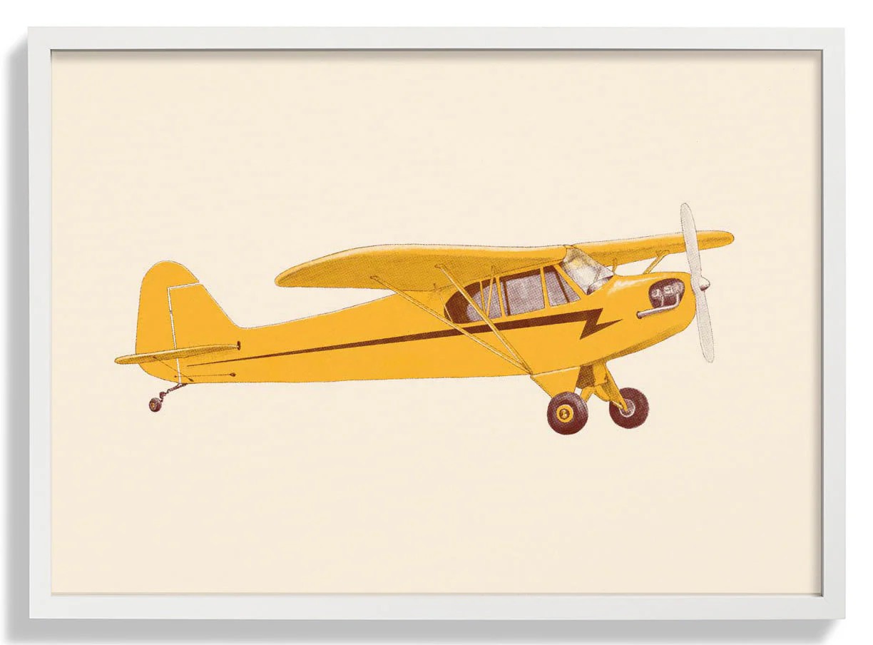 Little Yellow Club - Flugzeug von Florent Bodart