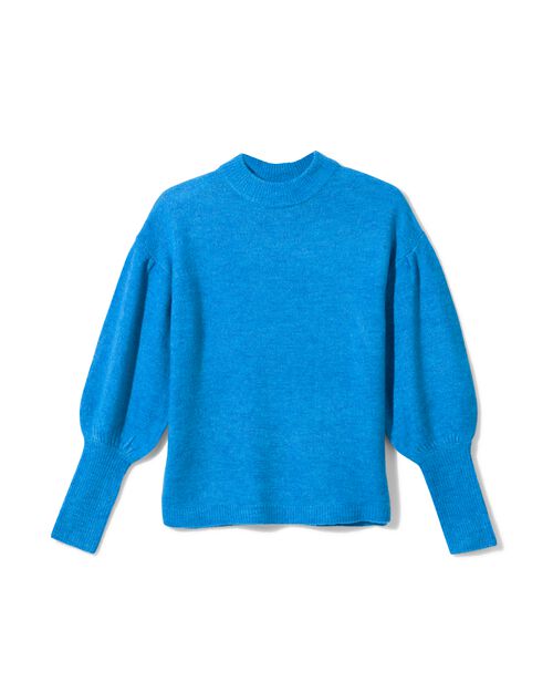 pull en maille fine Havana pour femmes bleu