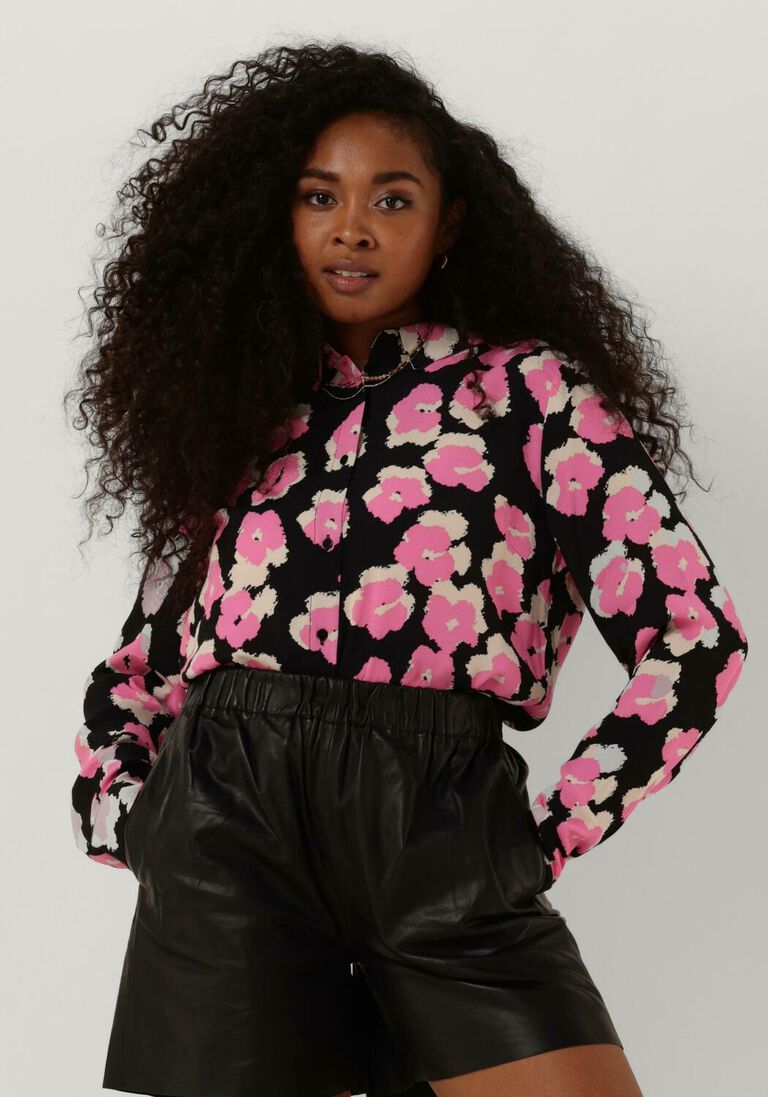MODSTR\u00D6M roze modstr&ouml;m blouse bibbie print shirt