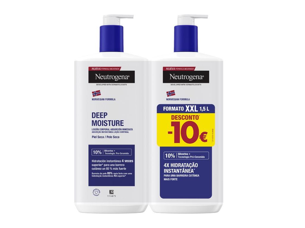 LOÇAO CORPO NEUTROGENA PELE SECA 2X750ML