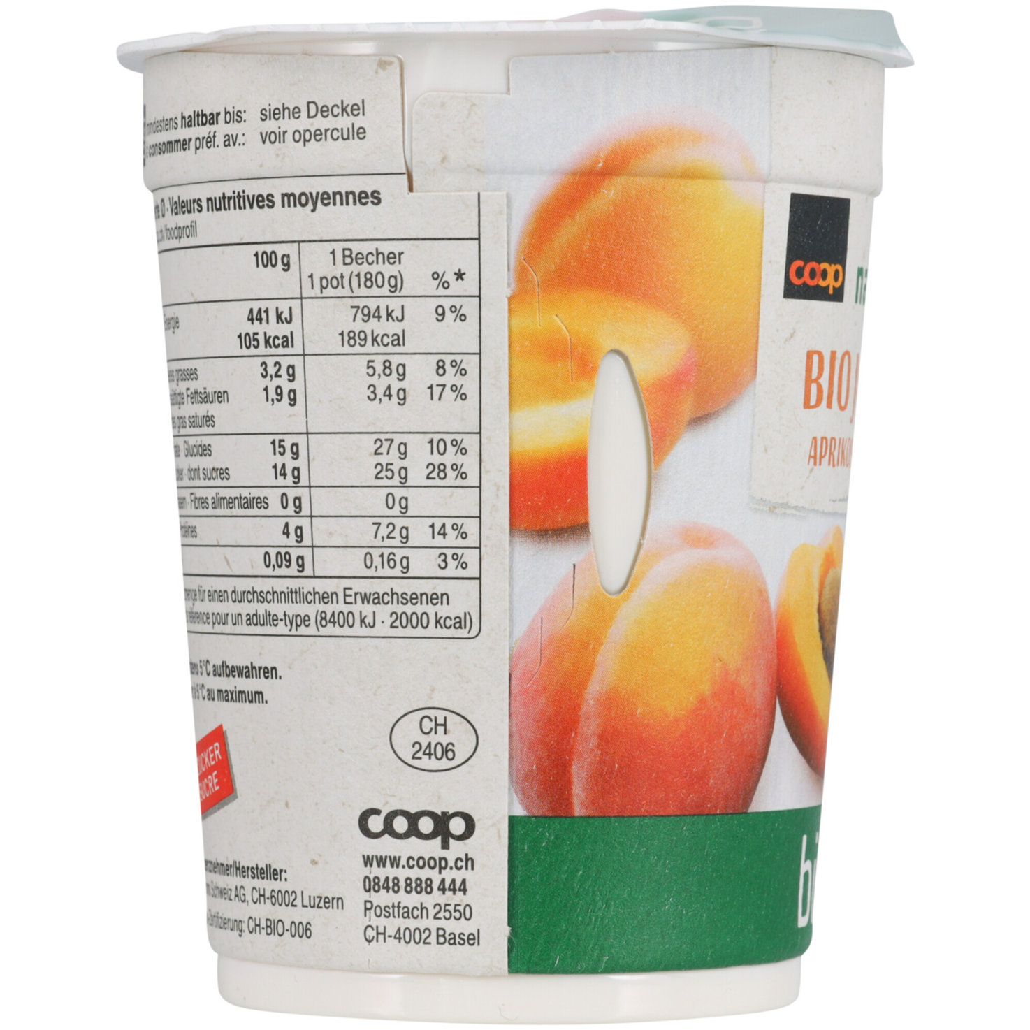 Naturaplan Bio Joghurt Aprikose 2x180g