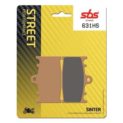 Plaquettes de freins SBS 631HS Sinter Métal Fritté avant