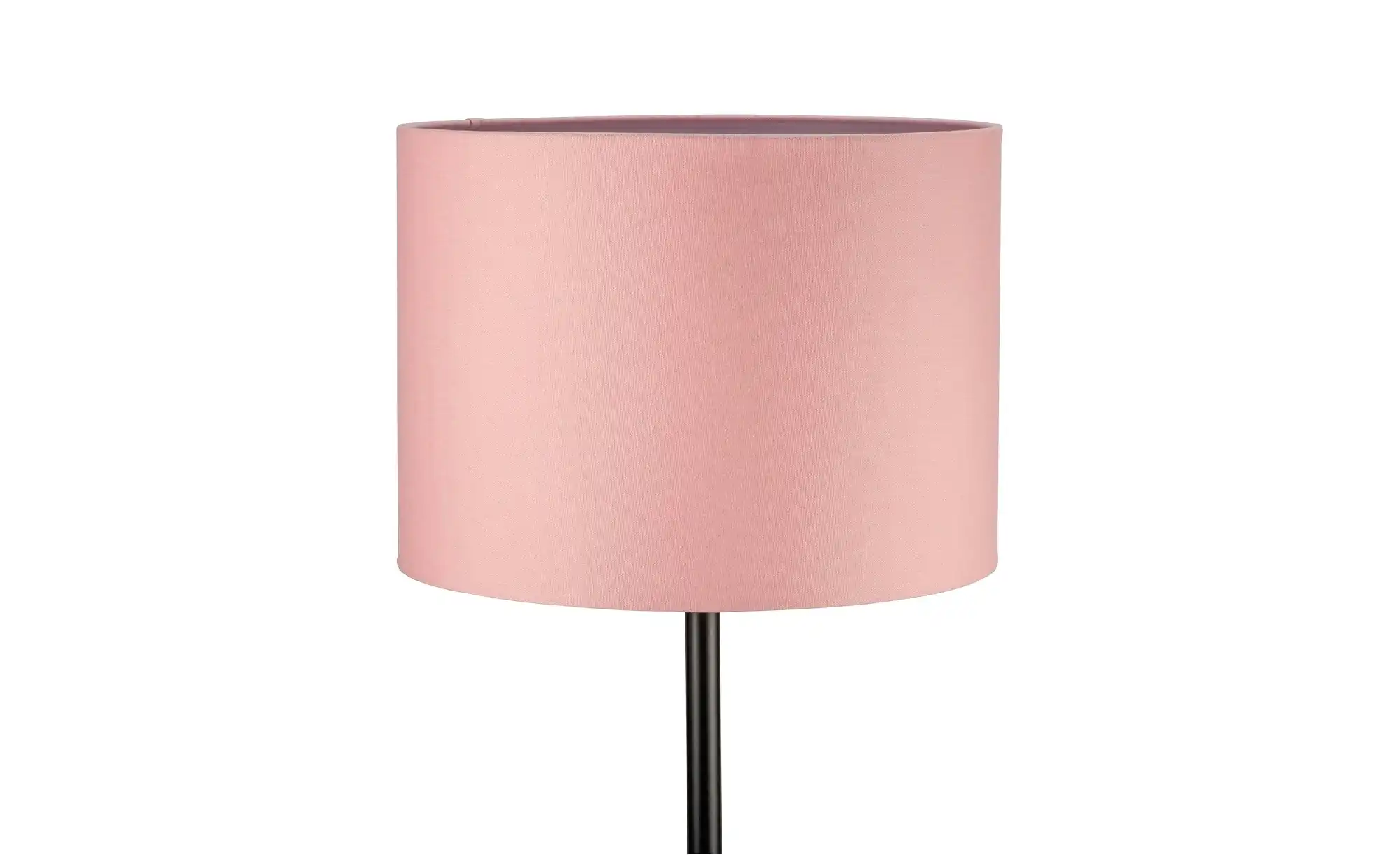 Stehleuchte, 1-flammig, Stoffschirm rosa