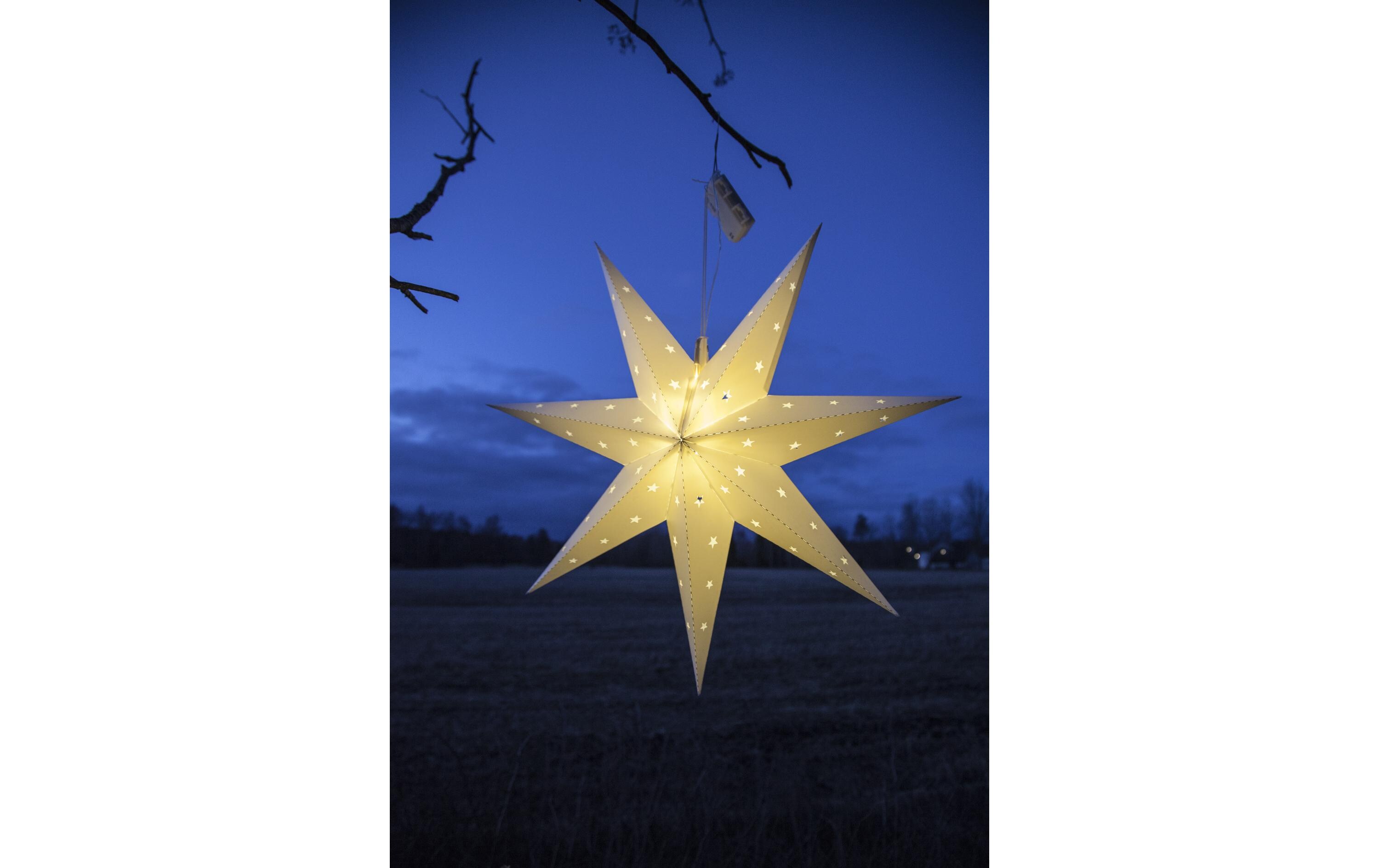 LED-Stern Alice Weiss 12 LED, 60 cm, OutdoorLeuchtstern für den Aussenbereich