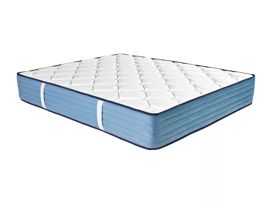 Matelas réversible CALI 160x200 cm, mousse haute densité, indépendance du couchage, face été/hiver, épaisseur 24 cm