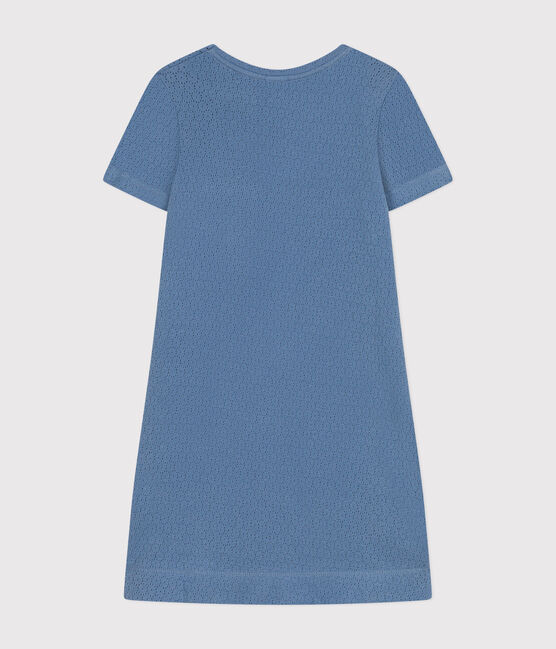 Chemise de nuit unie en coton ajouré enfant