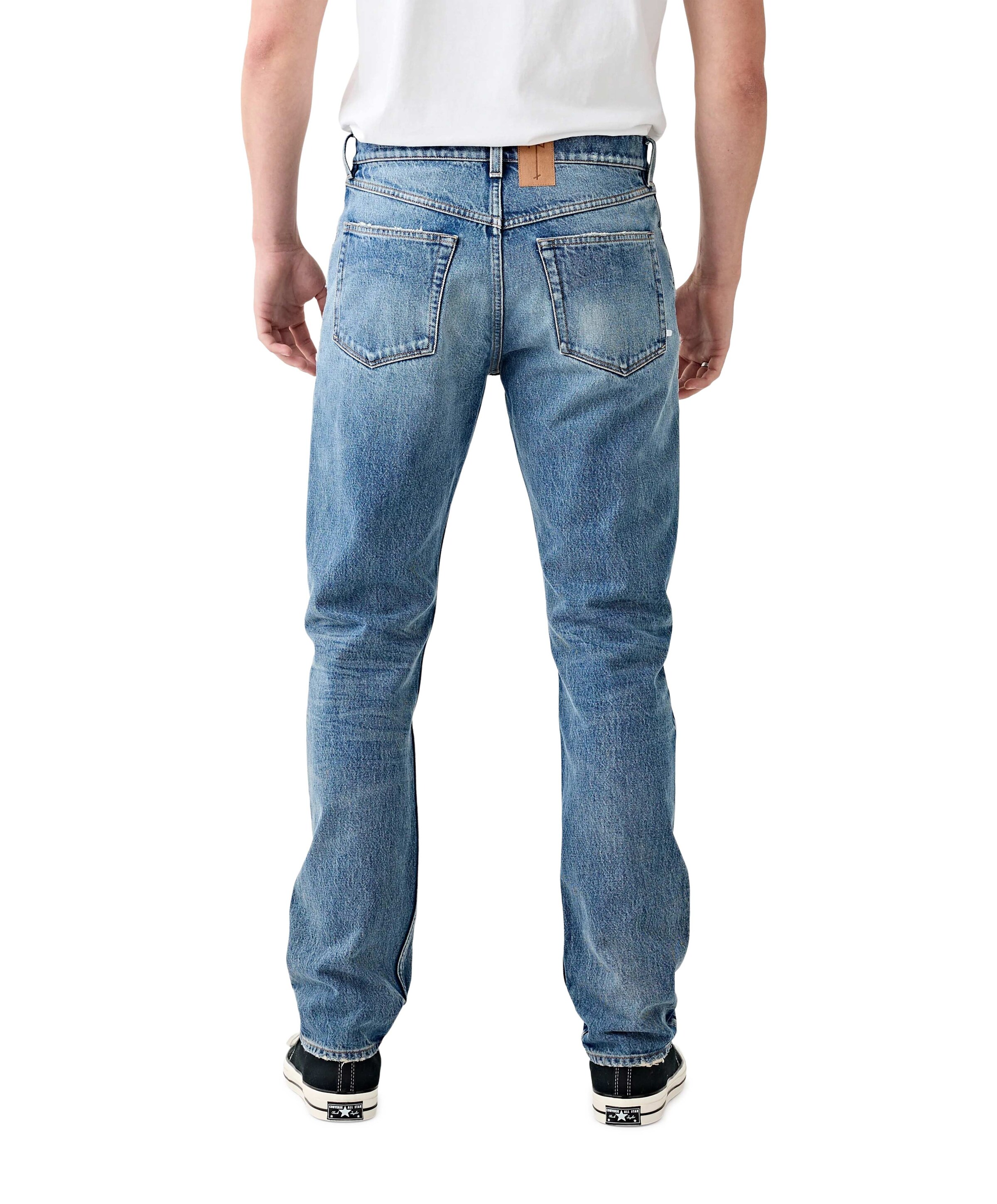 Tenue. heren jeans blauw